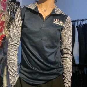 usa swimming quarter zip